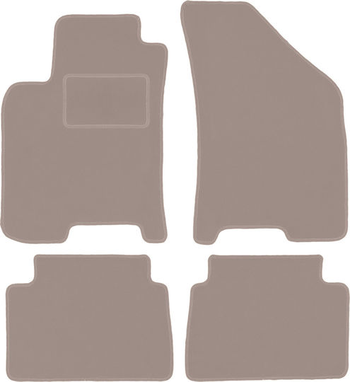 Beige Samt Fußmatten Chevrolet Lacetti Hatchback Limousine 2003-2012
