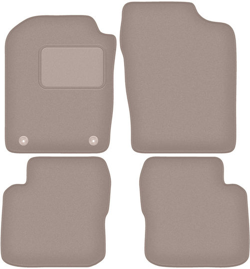 Beige Velvet Floor Mats Daihatsu Cuore Vii L276 Hatchback 2007