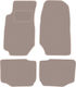 Beige Velvet Floor Mats Ford Granada Sedan 1972-1985