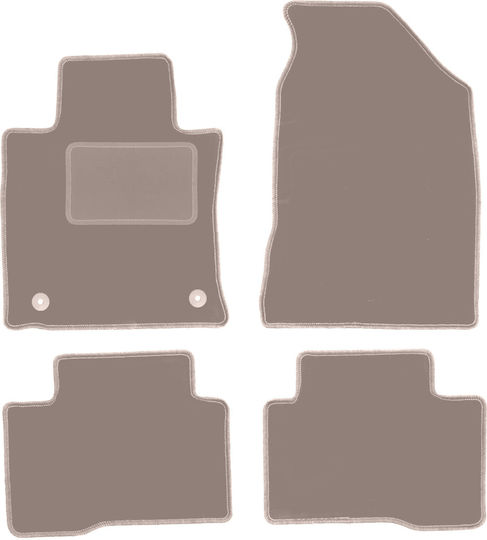 Beige Velvet Floor Mats Ssangyong Tivoli Suv 2015