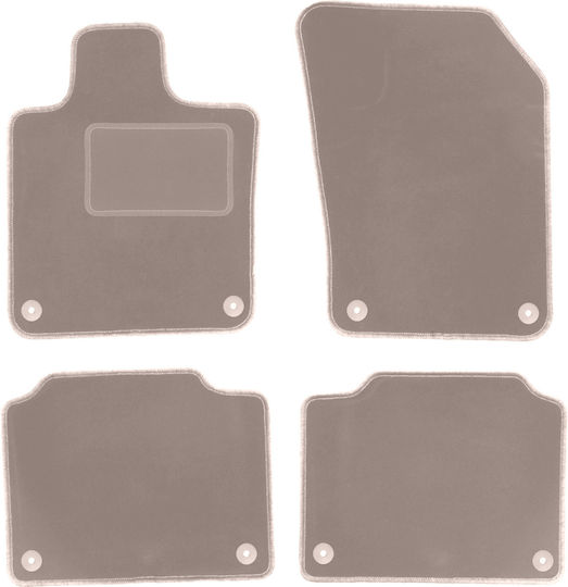 Beige Velvet Floor Mats Volvo V90 Ii Station Wagon 2016