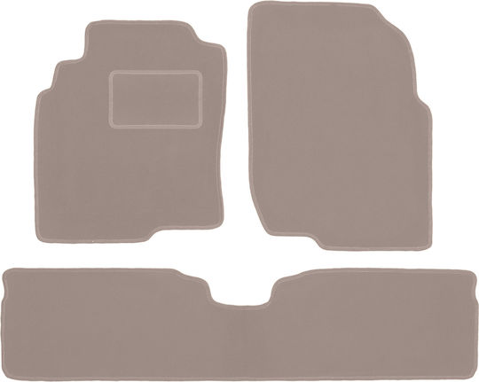 Beige Velvet Car Mats Nissan Almera Tino Minivan 2000-2006