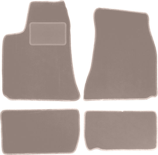 Beige Velvet Floor Mats Lancia Thema Ii Sedan 2011-2014