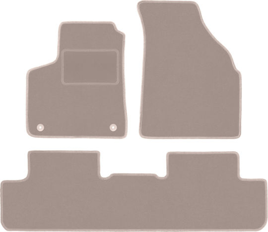Бежови кадифени стелки за под Chevrolet Tacuma Minivan 2000-2011