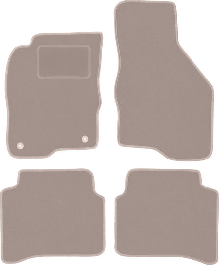 Beige Velvet Floor Mats Mitsubishi Galant Viii Station Wagon Sedan 1996-2007