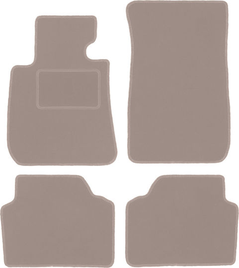 Beige Velvet Floor Mats Bmw 1 E87 Hatchback 2004-2011