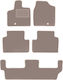 Beige Velvet Floor Mats Volkswagen Routan 7 Seater 2008-2015