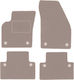 Бежови кадифени стелки за под Volvo C30 хечбек 2006-2012