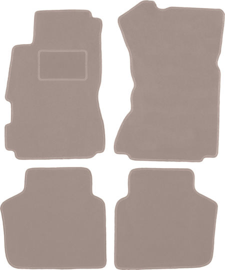 Beige Velvet Car Mats Honda Legend II Sedan 1991-1996