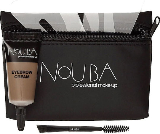 Nouba Makeup Set for the Eyebrows with Toiletry Bag 3pcs
