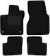 Black Velvet Floor Mats Smart Forfour Ii Hatchback 2014