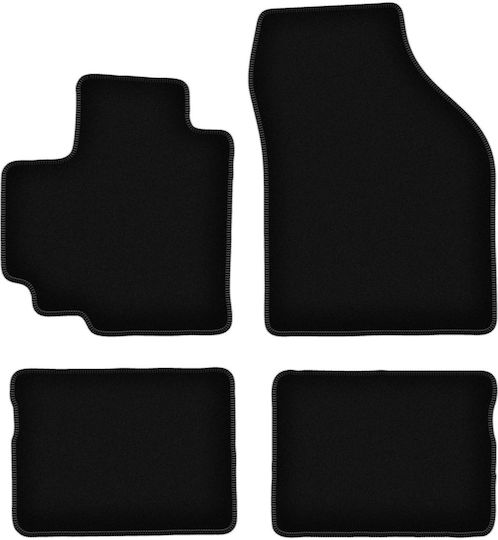 Basic schwarze Samt-Fußmatten Suzuki Celerio Hatchback 2014