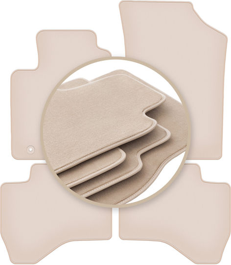 Premium Beige Fußmatten Peugeot 108 Hatchback 2014