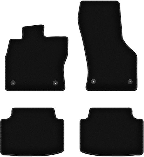 Basic Black Velvet Floor Mats Volkswagen Golf Sportsvan Minivan 2014