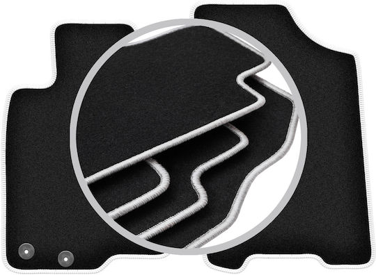 Carlux Silver Car Mats for Nissan Navara and Iv Pickup 2014
