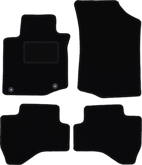 Black Velvet Floor Mats Peugeot 108 Hatchback 2014