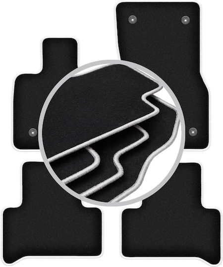 Carlux-silver Car Mats Alfa Romeo Stelvio 2x4 2wd Suv 2016