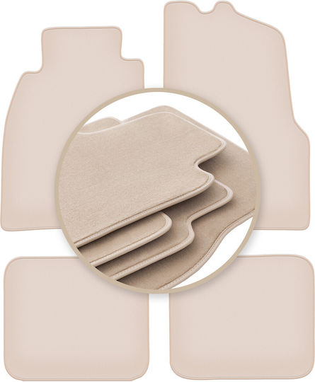 Premium Beige Car Mats Mitsubishi Carisma Sedan Liftback Hatchback 1995-2004