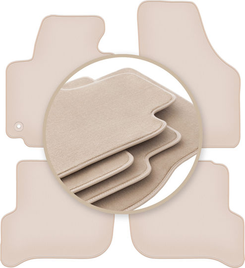 Premium Beige Floor Mats Volkswagen Golf Plus Minivan 2005-2014