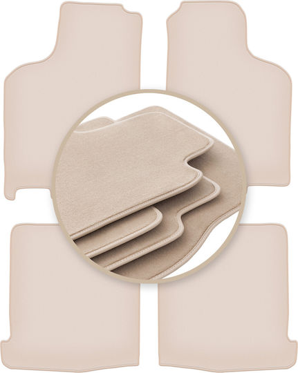 Premium Beige Car Mats for Volkswagen Lupo 3L Hatchback 1997-2005