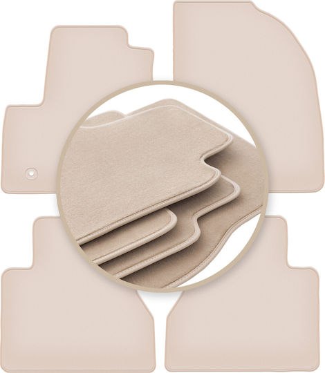 Premium Beige Floor Mats Ford Tourneo Connect Minivan 2013-2017