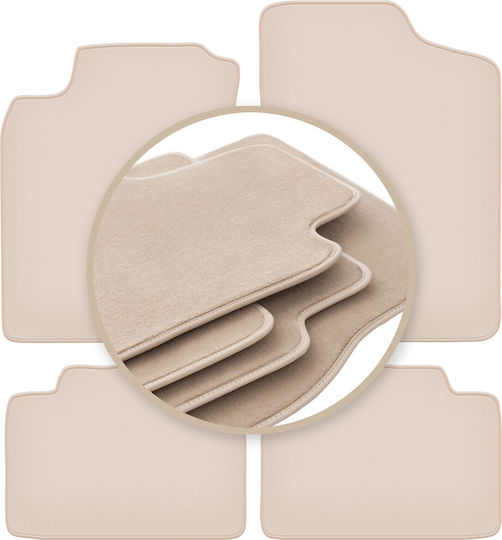 Premium Beige Car Mats for Daihatsu Charade Hatchback 1994-2000