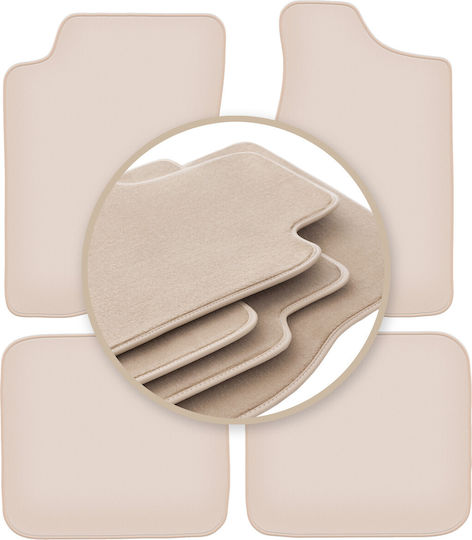 Premium Beige Car Mats for Audi 90 B3 Sedan 1986-1991