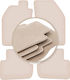 Premium Beige Car Mats for Saab 9000 Sedan 1984-1991