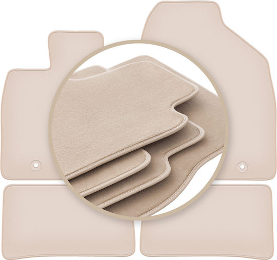 Premium Beige Fußmatten Lexus CT 200h Hatchback 2010-2020