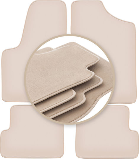 Premium Beige Floor Mats Fiat Seicento Hatchback 1998-2010
