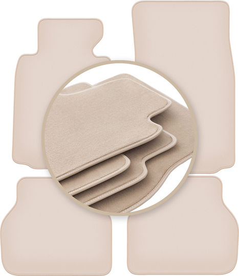 Premium Beige Car Mats Bmw Series 5 E39 Sedan Wagon Touring 1996-2004