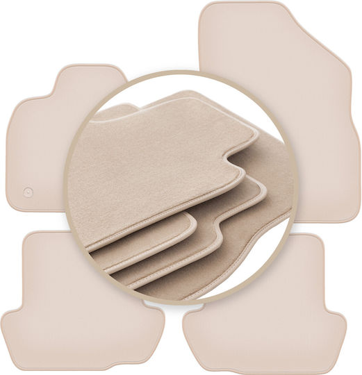 Premium Beige Floor Mats Citroen Ds5 Sedan 2011-2018
