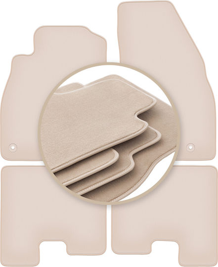 Premium Beige Car Mats Opel Adam Hatchback 2012