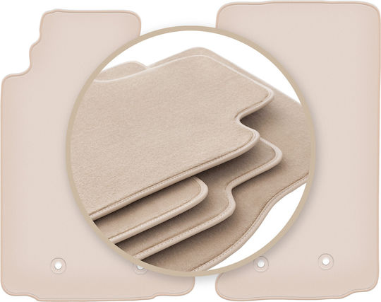 Premium Beige Fußmatten Mazda MX-5 III Cabrio 2005-2015