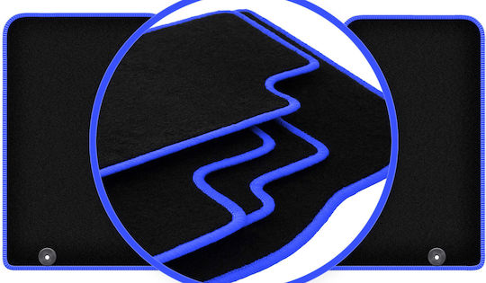 Carlux Blue Car Mats Opel Vivaro II Van 2014-2019