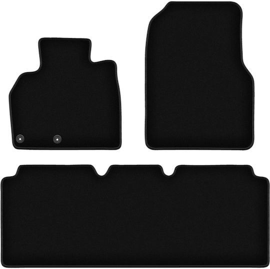 Schwarze Samt-Fußmatten Basic Renault Grand Espace IV Minivan 2002-2014