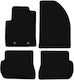Covorașe de podea negre simple din catifea Ford Fusion Hatchback 2005-2012