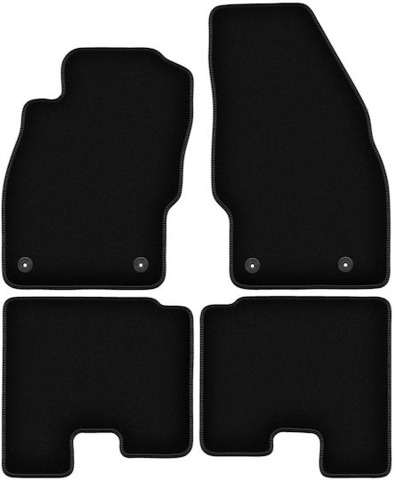 Covorașe de podea din catifea neagră simple Opel Adam Hatchback 2012