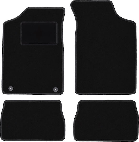 Black Velvet Floor Mats Peugeot 106 Hatchback 1991-2003