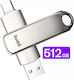 Buddi 512GB USB 3.1 Stick Γκρι