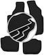 Carlux Silver Car Mats for Audi V8 Sedan 1988-1993