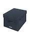 Leitz Fabric Storage Box with Lid Gray 2pcs