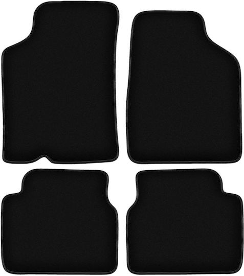 Basic Black Velvet Floor Mats Kia Sephia I Sedan 1994-1997