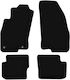 Schwarze Samt-Fußmatten Basic Fiat Punto Evo Hatchback 2008-2012