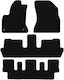 Basic Schwarze Samt-Fußmatten Citroen C4 Grand Picasso 7-Sitzer 2006-2013