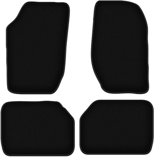 Basic Black Velvet Car Mats Saab 900 I 1978-1993