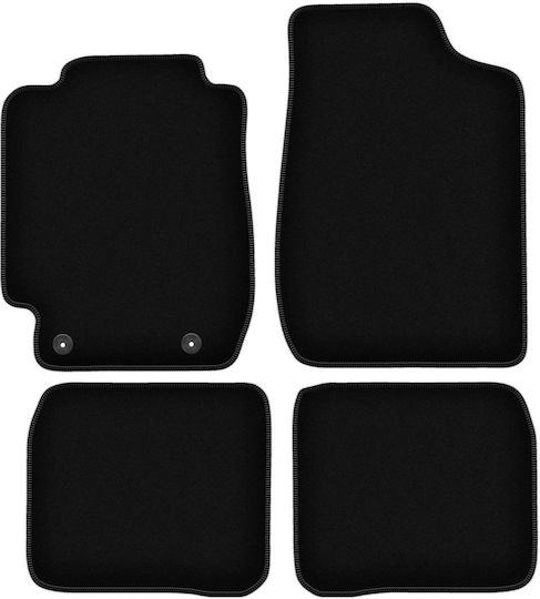 Covorașe de podea negre simple din catifea Toyota Corolla E10 Hatchback Wagon Sedan 1992-1997