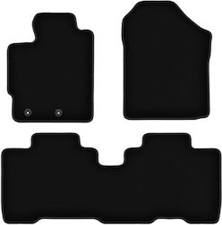Basic Black Velvet Floor Mats Toyota Verso-s Minivan 2010-2015