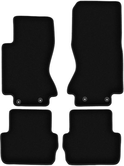 Basic Black Velvet Floor Mats Jaguar S-type X204 Sedan 2002-2008