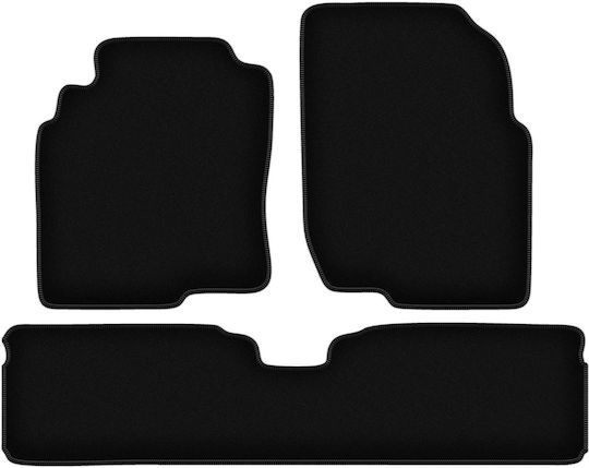 Basic Black Velvet Floor Mats Nissan Almera Tino Minivan 2000-2006